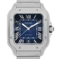 カプチーノ☆　訳有り　カルティエ　サントス　純正駒 カルティエ Cartier サントス 堅い ドゥ カルティエ WJSA0008