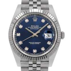 126334G ブラック ROLEX（ロレックス）デイトジャスト41 10Pダイヤ