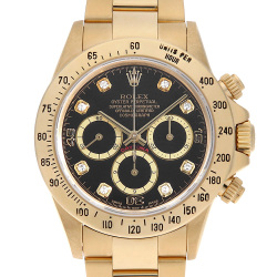 16528G ブラック ROLEX（ロレックス）コスモグラフ デイトナ 8P