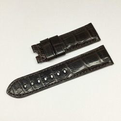 新品未使用　パネライ　ルミノール用　クロコダイル　ベルト　27-22mm 黒 OPLNAB2220 RASINオリジナル パネライ ルミノール 尾錠用 WEB
