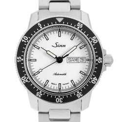 美品SINN ジン104シリーズ 104.ST.SA.IW 白文字盤中古ベルト付 美品SINN ジン104シリーズ 104.ST.SA.IW 白文字盤中古ベルト付