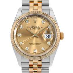 16013G シャンパン ROLEX（ロレックス）デイトジャスト 10P