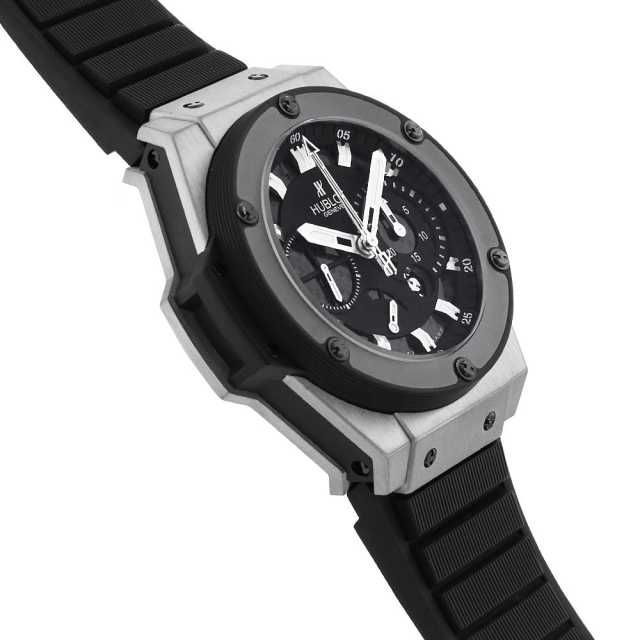 ウブロ キングパワー スプリットセコンド 世界限定500本 709.ZM.1770.RX メンズ 中古 腕時計 709.ZM.1770.RX ブラック HUBLOT（ウブロ）キングパワー スプリット