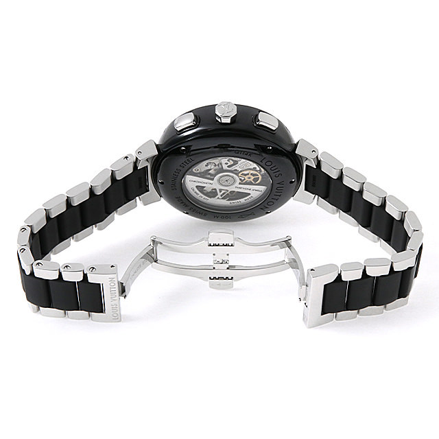 タンブール イン ブラック オートマティック クロノグラフ LV277 Q114K0 サブ画像３