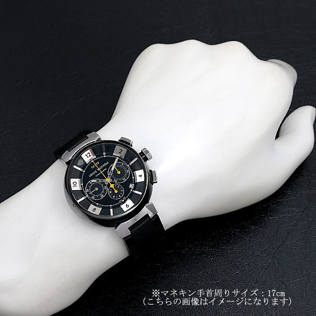 タンブール イン ブラック オートマティック クロノグラフ LV277 Q114K0 サブ画像４