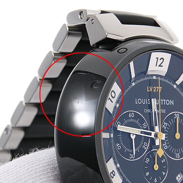 タンブール イン ブラック オートマティック クロノグラフ LV277 Q114K0 サブ画像６