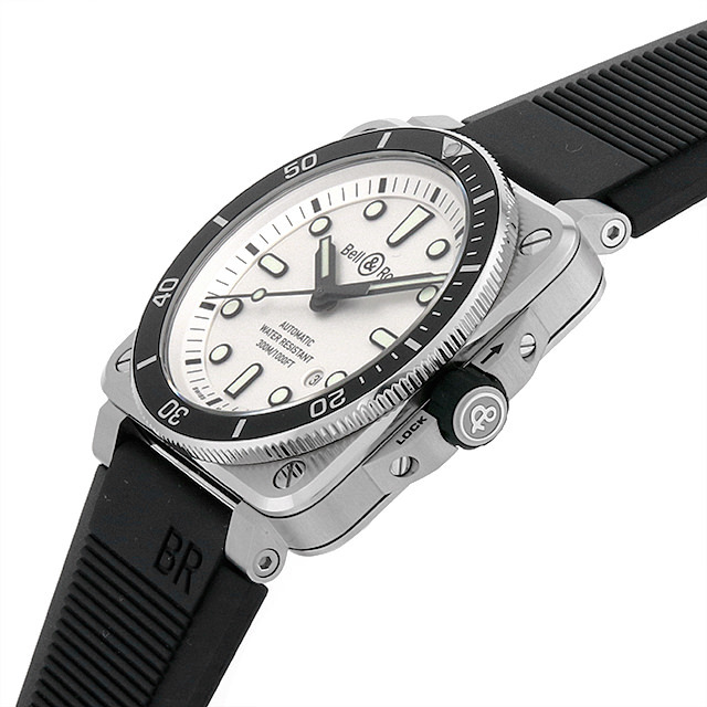 BR 03-92 DIVER WHITE BR0392-D-WH-ST/SRB 
