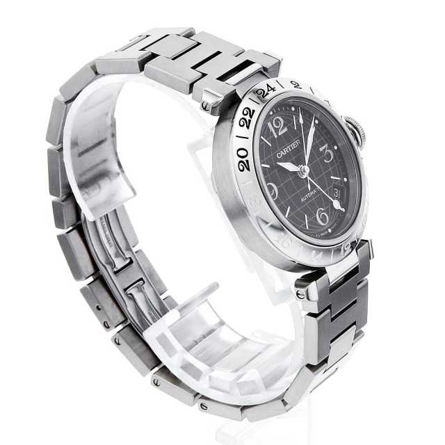 W31079M7 ブラック Cartier（カルティエ）パシャC GMT メリディアン  
