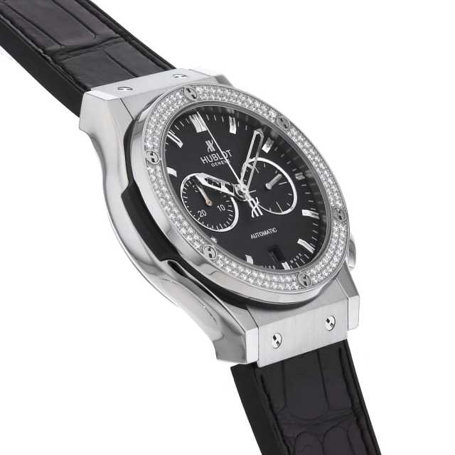 アンティーク　HUBLOTクロノグラフ　ステンレス　ブラックラバーベルト アンティーク HUBLOTクロノグラフ ステンレス ブラックラバーベルト