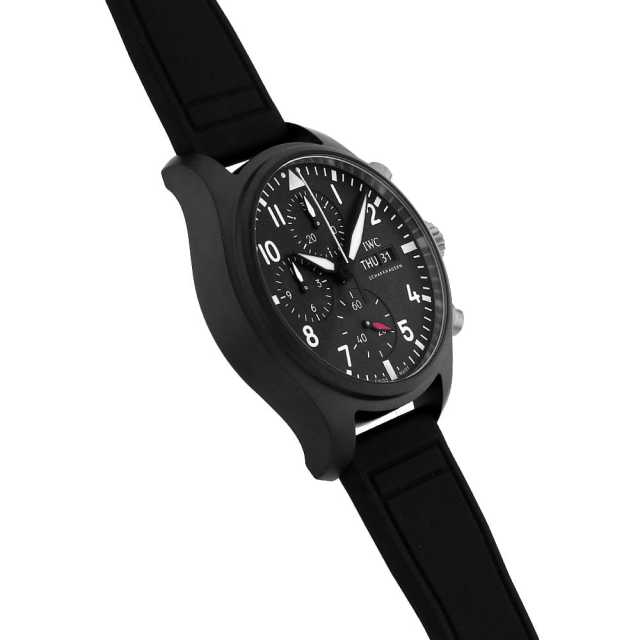 【未使用】IWCパイロットウォッチクロノグラフ 41㎜用純正ラバーベルトブラック IW389401 ブラック IWC パイロットウォッチ クロノグラフ 41