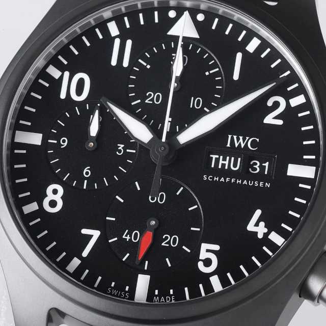 IW389401 ブラック IWC パイロットウォッチ クロノグラフ 41