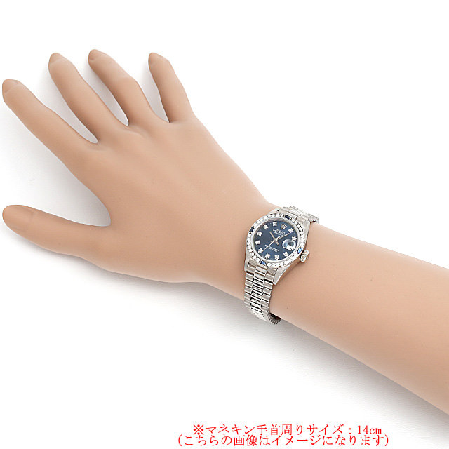 デイトジャスト ベゼルダイヤ＆サファイア 69089G サブ画像３