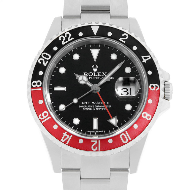 16710 ブラック ROLEX（ロレックス）GMTマスターII 赤黒ベゼル 中古 