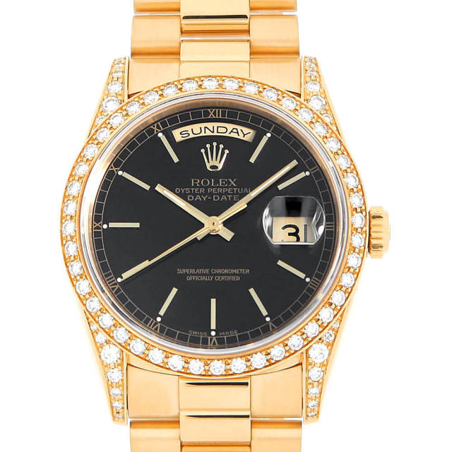 18388 ブラック ROLEX（ロレックス）デイデイト ベゼルラグ