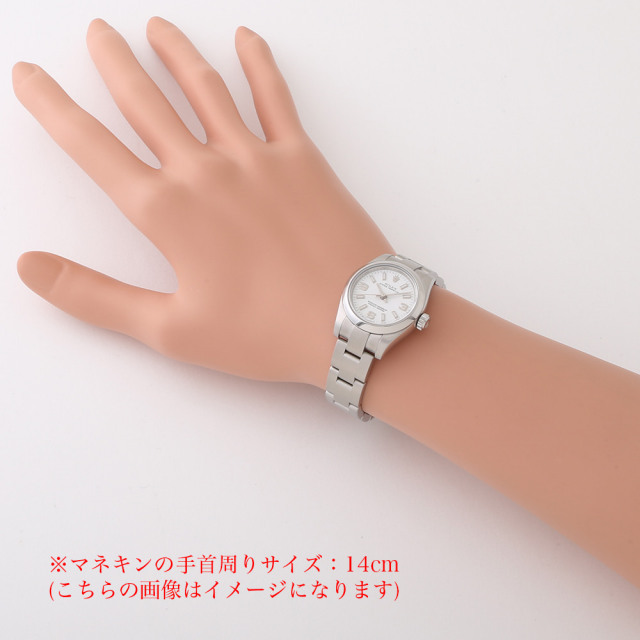 ロレックス オイスターパーペチュアル 176200 ピンク 369ホワイトバー  