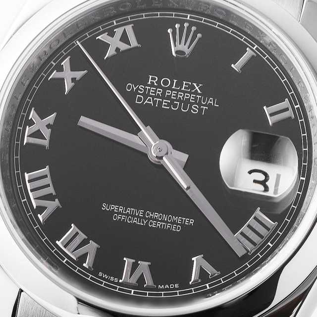 要楽奈 116200 ブラック ROLEX（ロレックス）デイトジャスト 中古