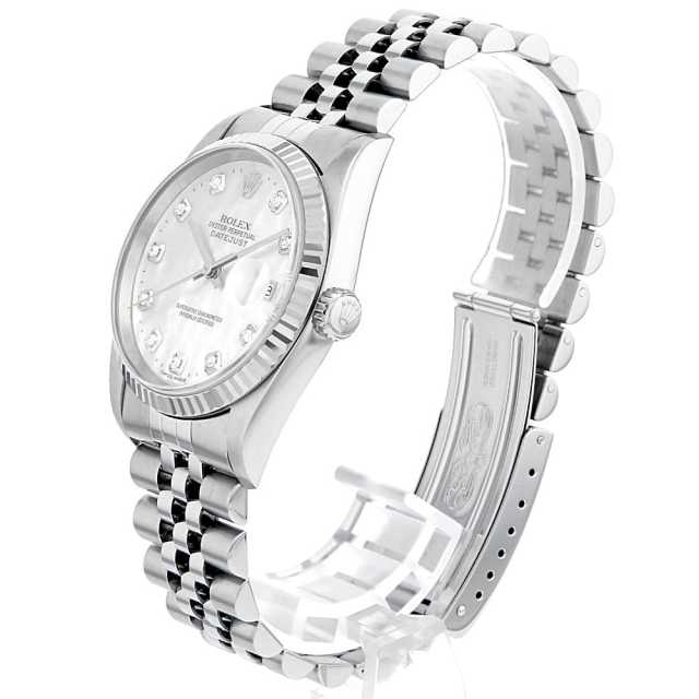 16234NG ホワイトシェル ROLEX（ロレックス）デイトジャスト 10P