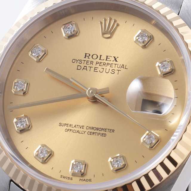 ロレックス デイトジャスト 10Pダイヤ　 16233G シャンパン 16233G シャンパン ROLEX（ロレックス）デイトジャスト 10P