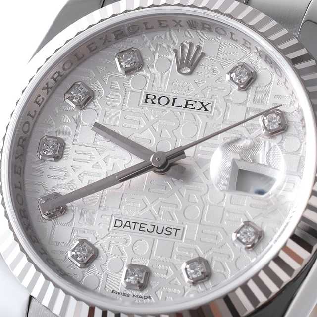 116234G シルバー ROLEX（ロレックス）デイトジャスト 10Pダイヤ