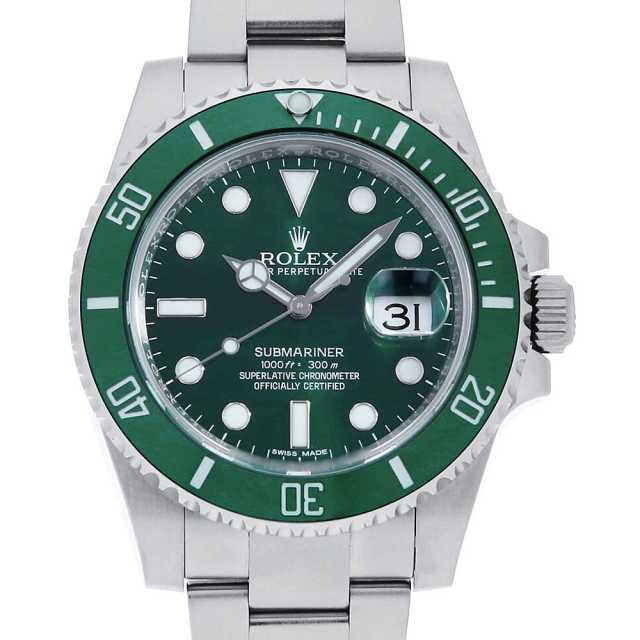 ロレックス　カフス　グリーン 116610LV グリーン ROLEX（ロレックス）サブマリーナ デイト