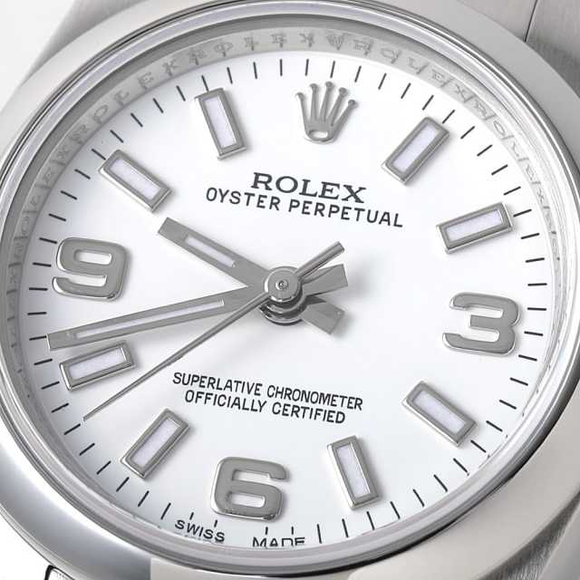 176200 ホワイト ROLEX（ロレックス）オイスターパーペチュアル 中古  