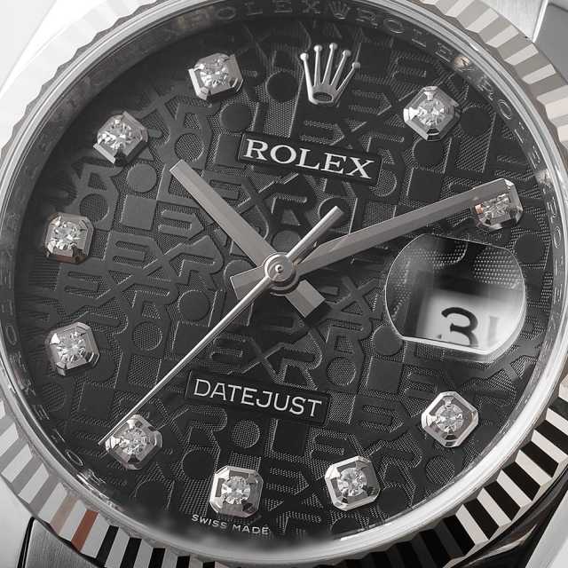 116234G ブラック ROLEX（ロレックス）デイトジャスト 10Pダイヤ