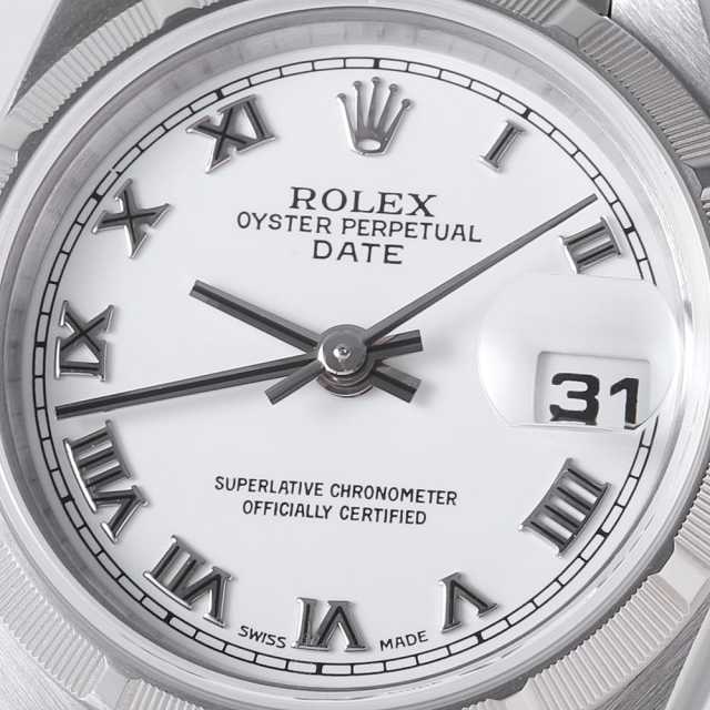正規品　ROLEX オイスターパーペチュアル　腕時計 79190 ホワイト ROLEX（ロレックス）オイスターパーペチュアル