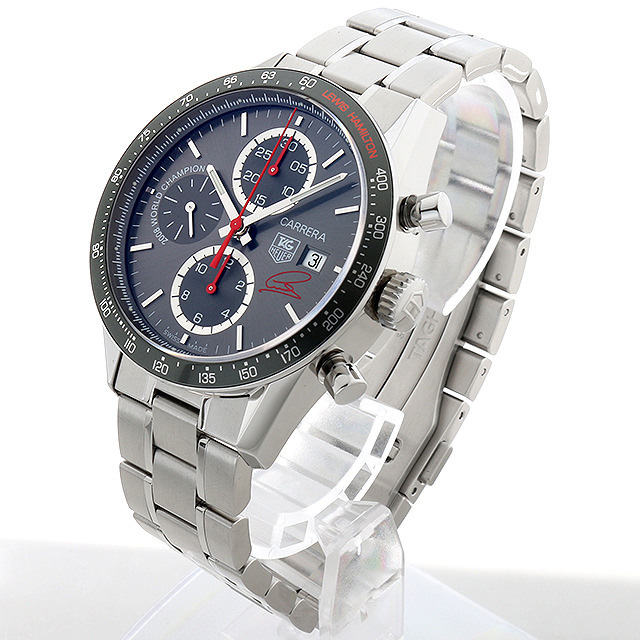 タグホイヤー カレラ タキメーター クロノグラフ ルイスハミルトン限定モデル CV201M.BA0794 中古 メンズ