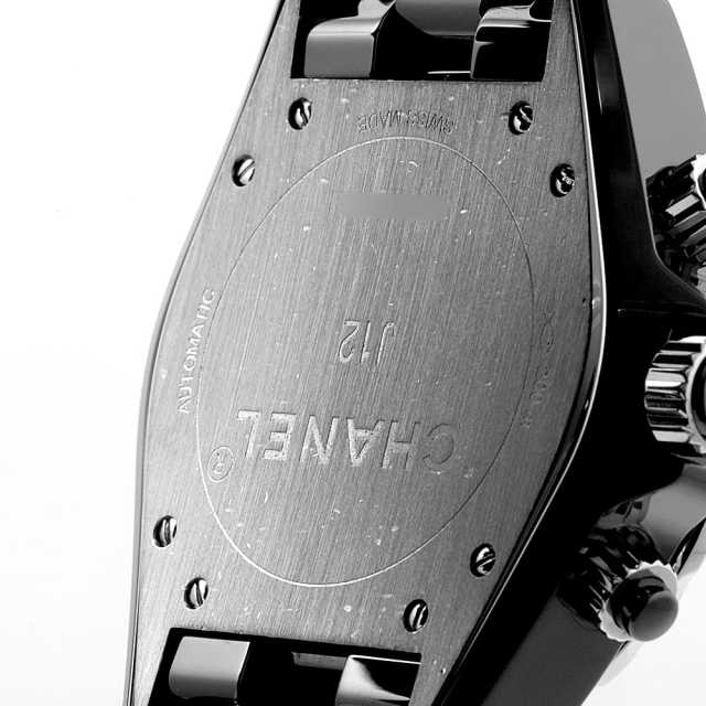 H2419 ブラック CHANEL（シャネル）J12 クロノグラフ 9Pダイヤ 中古