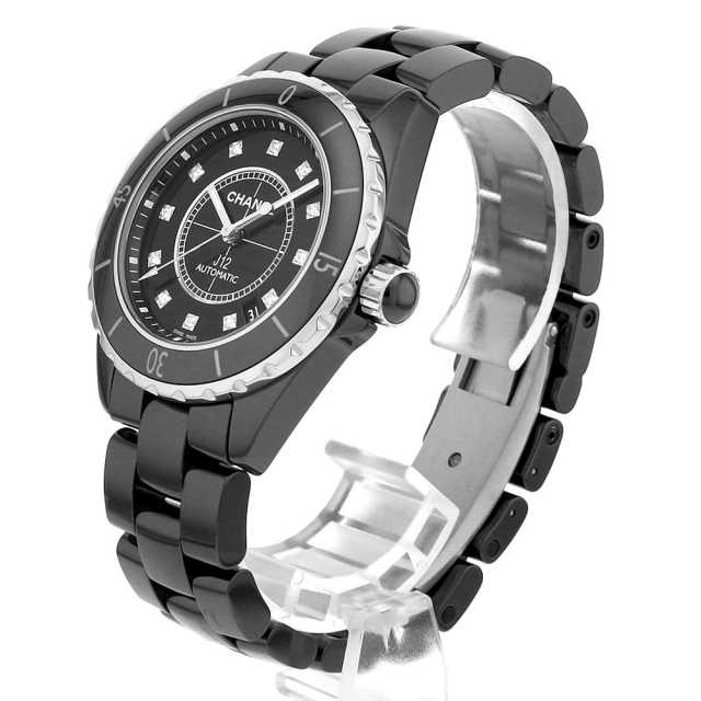 H1626 ブラック CHANEL（シャネル）J12 12Pダイヤ 中古 | 東京・大阪の