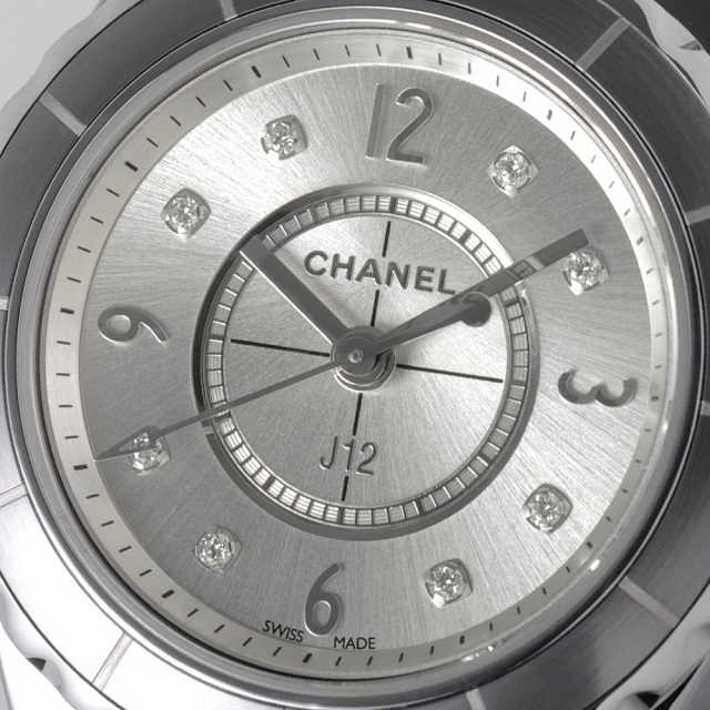 H3401 シルバー CHANEL（シャネル）J12 クロマティック 8Pダイヤ 中古