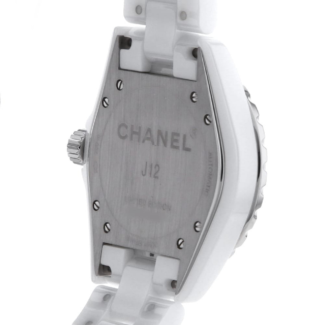シャネル J12 白セラミック H5514 レディース 中古 腕時計 CHANEL - シャネル J12 白セラミック H5514 レディース 中古 腕時計の
