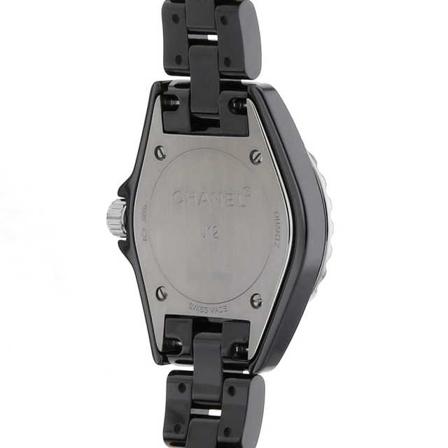 H2569 ブラック CHANEL（シャネル）J12 黒セラミック 8Pダイヤ 中古