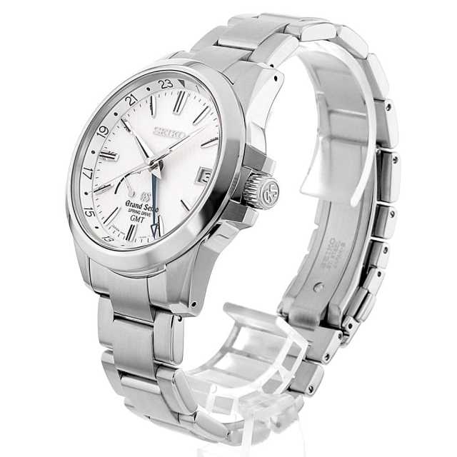 グランドセイコー　SEIKO SBGE009　GMT　スプリングドライブ SBGE009 ホワイト Grand Seiko（グランドセイコー）スプリング