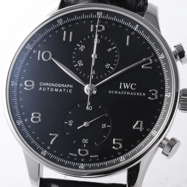 IW371447 ブラック IWC ポルトギーゼ クロノグラフ 中古 | 東京・大阪 