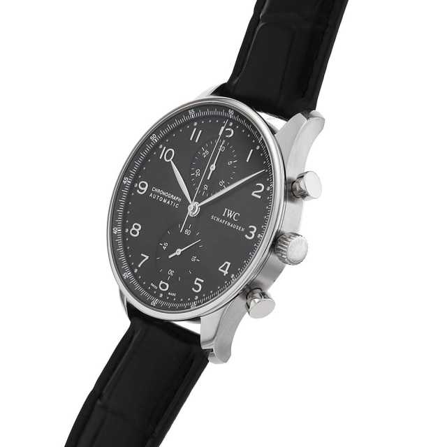 IWC ポルトギーゼクロノグラフ IW371447 SS 自動巻【中古】 IW371447 ブラック IWC ポルトギーゼ クロノグラフ 中古 | 東京