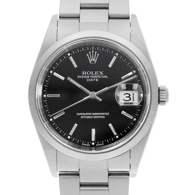 15200 ブラック ROLEX（ロレックス）オイスターパーペチュアル デイト 
