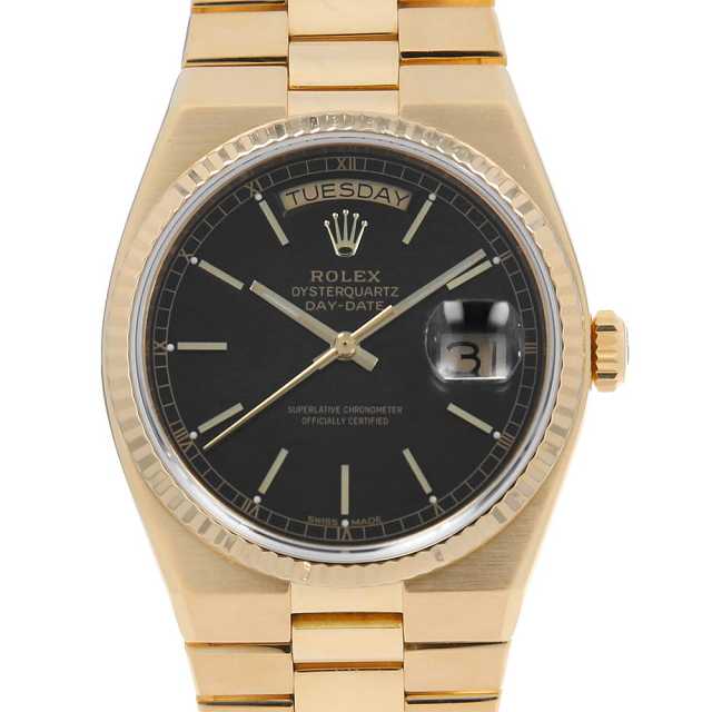 19018 ブラック ROLEX（ロレックス）オイスタークォーツ デイデイト  