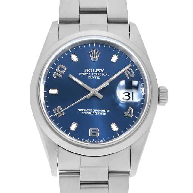 【ROLEX】ロレックス　オイスターパーペチュアル デイト 15200 U番 15200 ブルー ROLEX（ロレックス）オイスターパーペチュアル