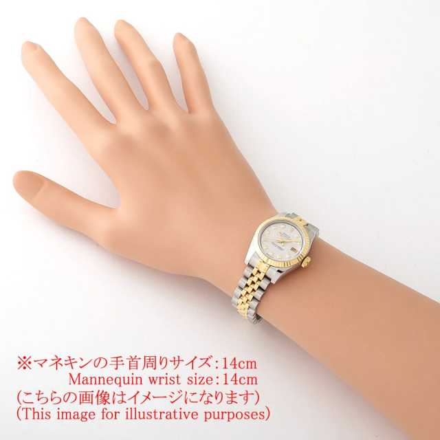 ロレックス デイトジャスト 10Pダイヤ 179173G メテオライト D番 レディース 中古 腕時計 ROLEX（ロレックス） デイトジャスト 10Pダイヤ 179173G メテオライト