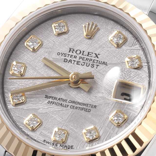 179173G メテオライト ROLEX（ロレックス）デイトジャスト 10Pダイヤ