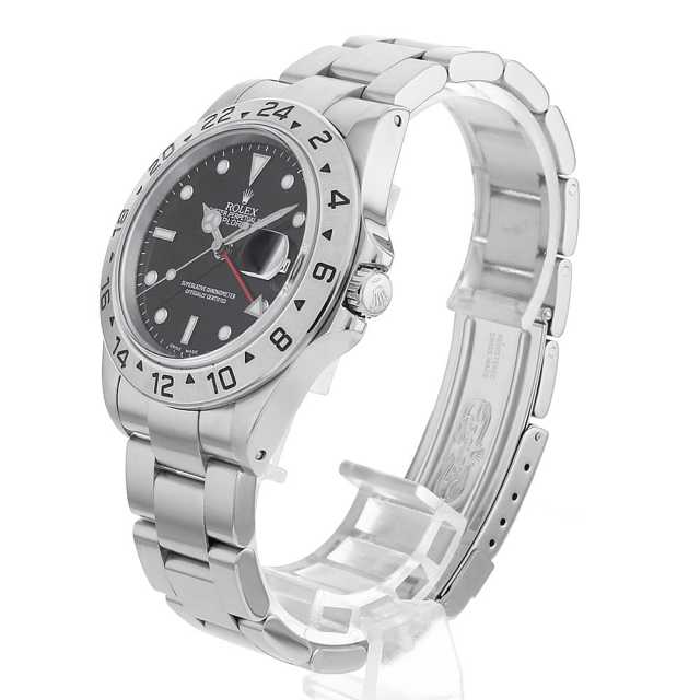 16570 ブラック ROLEX（ロレックス）エクスプローラーII 中古