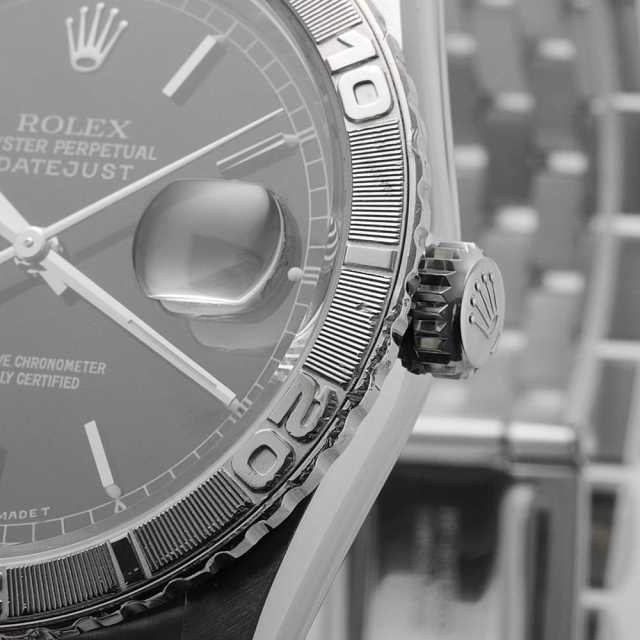 16264 ブラック ROLEX（ロレックス）デイトジャスト