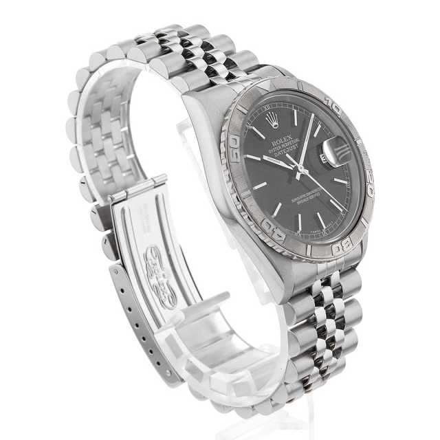 16264 ブラック ROLEX（ロレックス）デイトジャスト