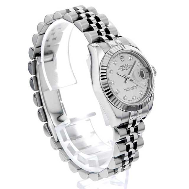 TKです。ホワイトシェル 10ポイントダイヤ 179174 179174NG ホワイトシェル ROLEX（ロレックス）デイトジャスト 10P