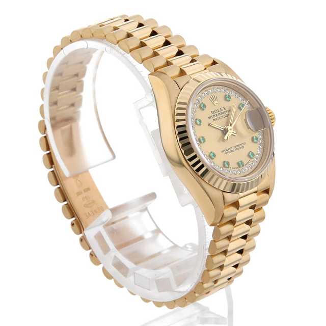 69178LE シャンパン ROLEX（ロレックス）デイトジャスト サークル