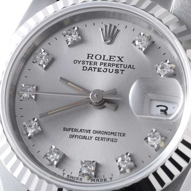 69174G シルバー ROLEX（ロレックス）デイトジャスト 10Pダイヤ 中古
