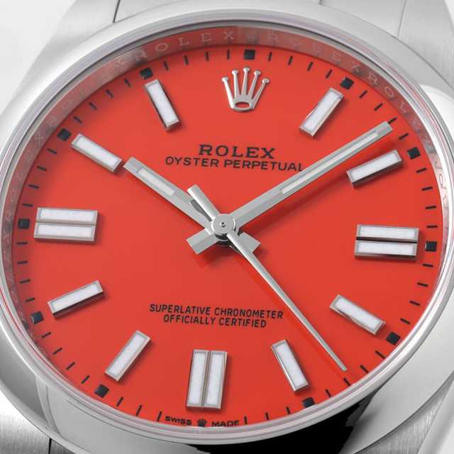 【即購入可能】 ロレックス インサート 赤バック 新品)ROLEX ロレックス オイスターパーペチュアル 36 126000 コーラル