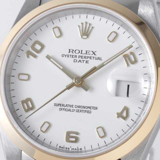 15203 ホワイト ROLEX（ロレックス）オイスターパーペチュアルデイト