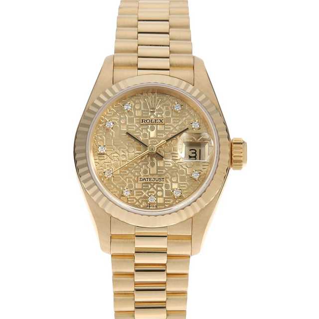 69178G シャンパン ROLEX（ロレックス）デイトジャスト 10Pダイヤ 中古